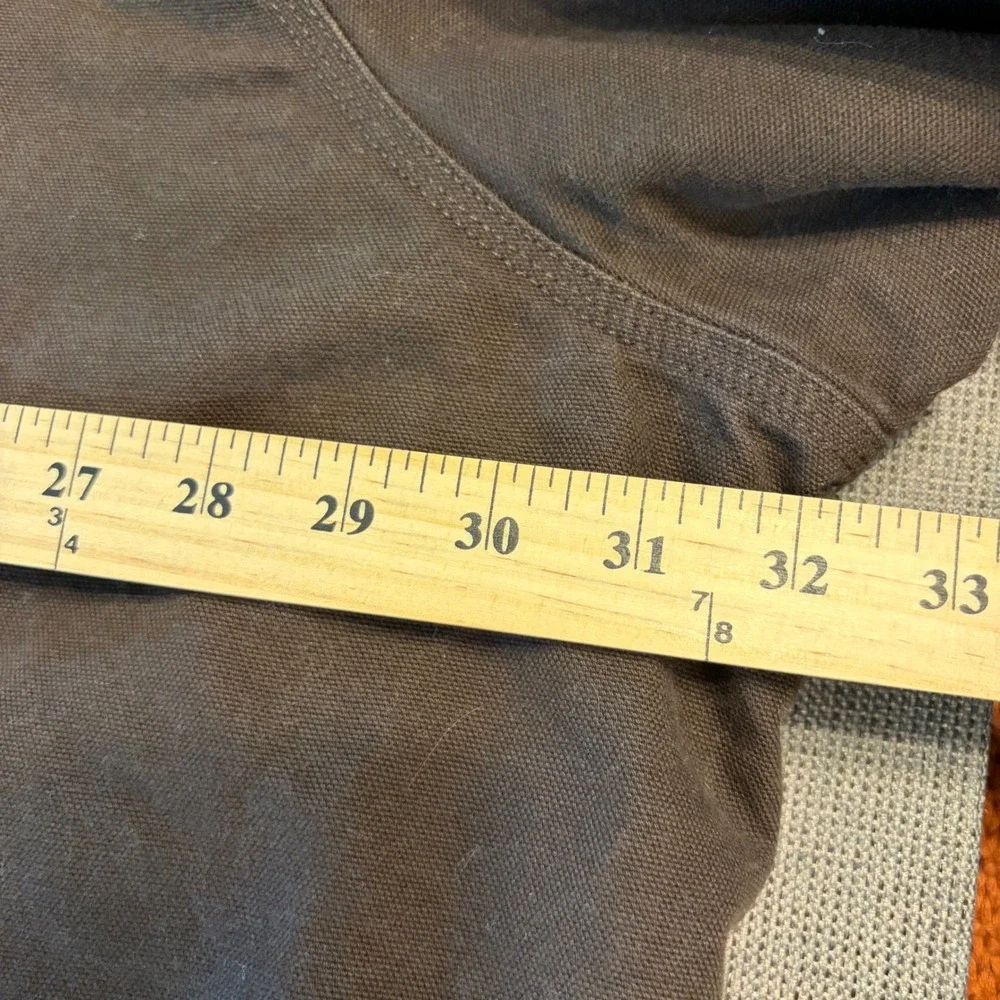 Carhartt Hooded Sherpa Lined Canvas Workwear Heavy Duty Utility Jacket Men 3XL